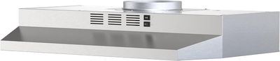 FIREGAS 30 inch Range Hood Under Cabinet, Ducted/Ductless Convertible Stainless