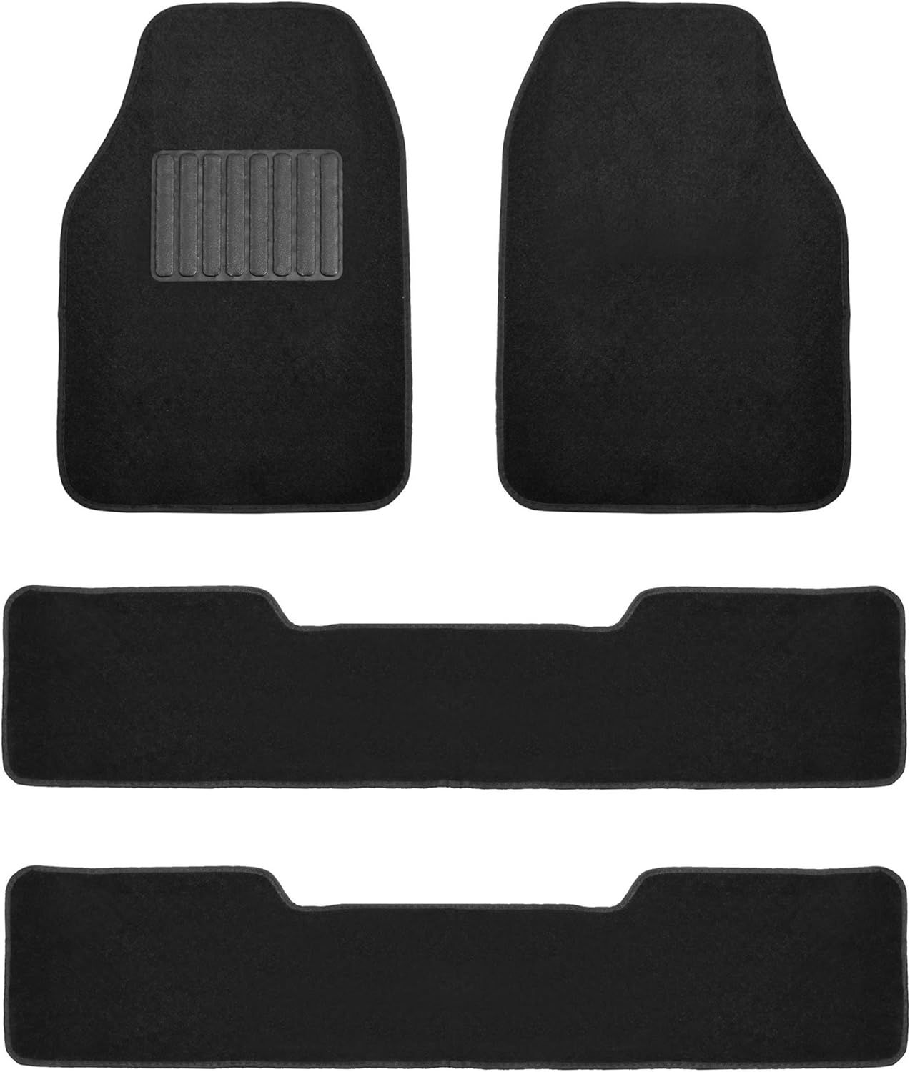 FFH Group Automotive Floor Mats Carpet Floor Mats for Cars, 3 Rows