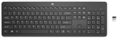 HP 230 Wireless Keyboard - Wireless Connection - Low-Profile, Quiet Design -