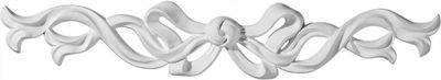 Ekena Millwork 17 1/8 inchW x 3 inchH x 7/8 inchP Versailles Large Ribbon with Bow Center