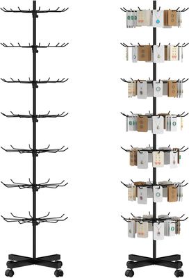 Hypergiant Retail Display Stand 7 Tier Rotating Rack For Store Display