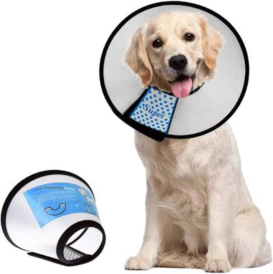 Supet Dog Cone Collar Adjustable After Surgery, Comfy Pet Recovery Collar & Cone
