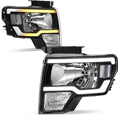 AUTOSAVER88 ‎ATHA0224 - Driver Side Headlight Assembly, Chrome Housing