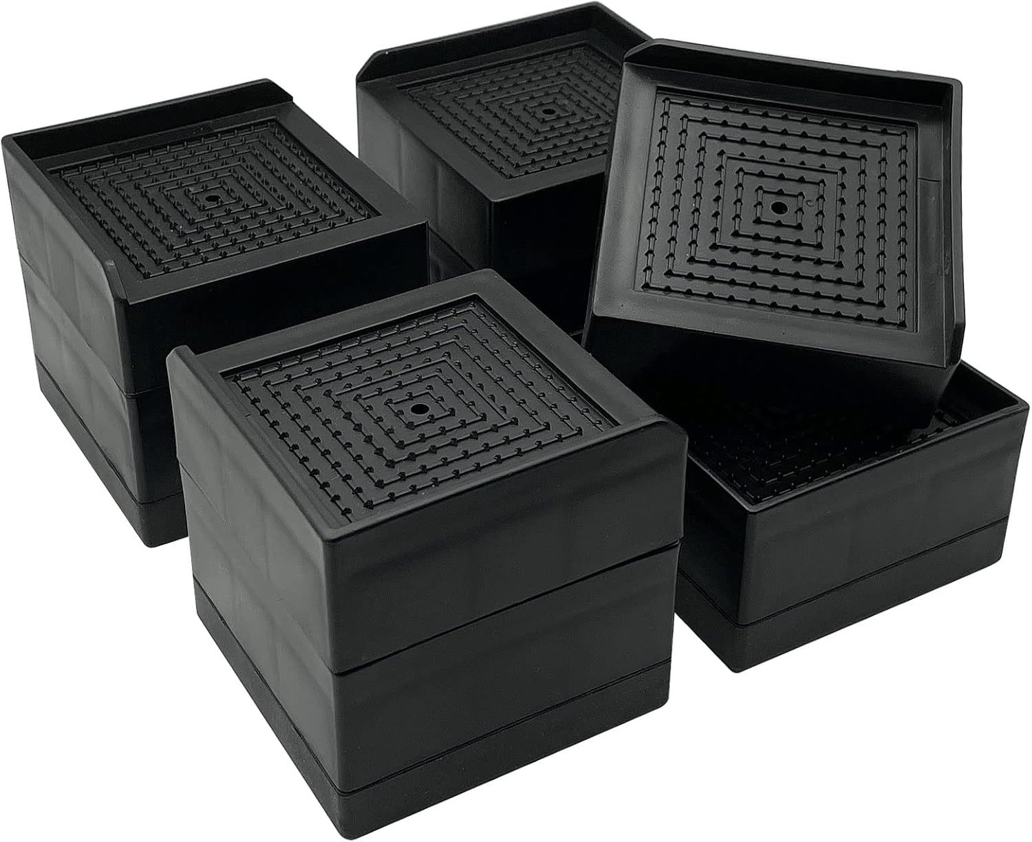 JONHWI Bed Furniture Risers, Adjustable Raise Blocks, 1.5,3,4 and 6 ...