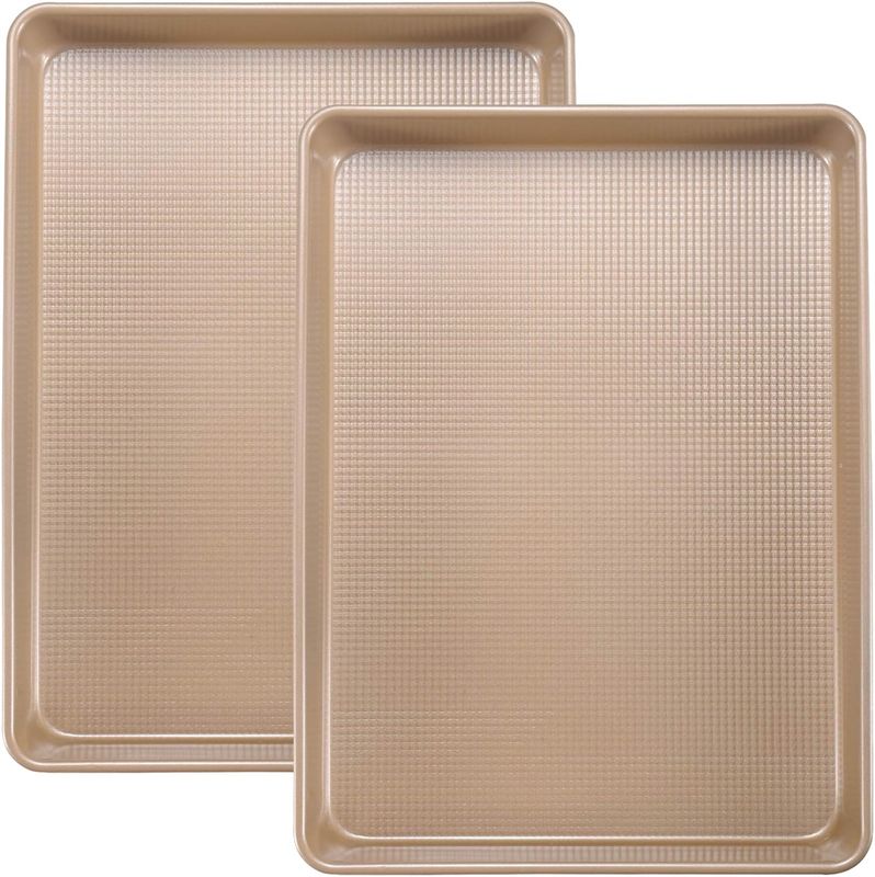 JOHO BAKING Cookie Sheets Baking Pan Set, Large Baking Sheets for Oven Nonstick
