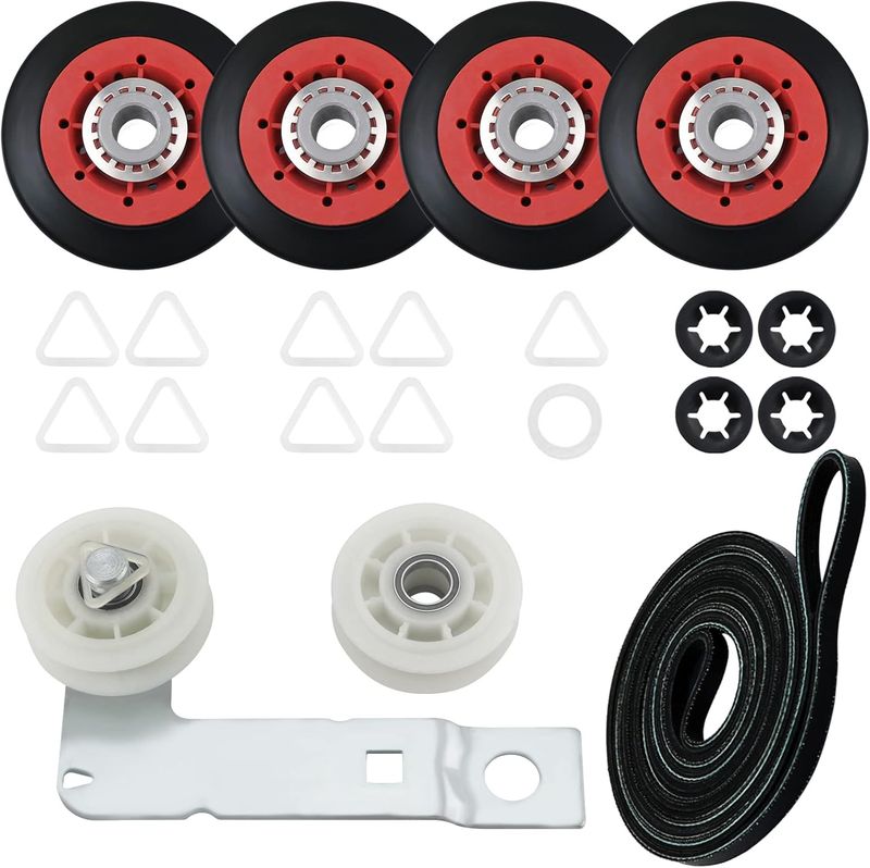 4392067 Dryer Repair Kit and W10837240 Dryer Idler Pulley Fit for Whirlpool