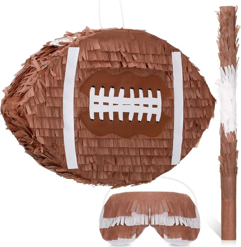 Sratte Kids Football Piñata for Birthday Decoration Football Piñata with Bat
