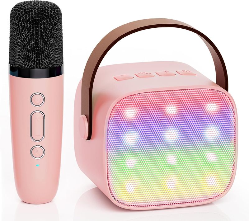 YLL Karaoke Machine for Kids Adults, Portable Mini Bluetooth Speaker