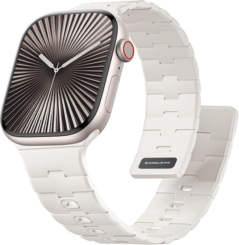 Bandletic Magnetic Silicone Watch Band Compatible with Apple Watch Bands