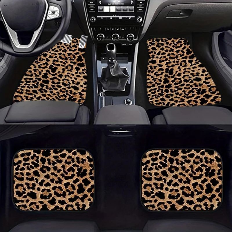 EOHMAK Car Floor Mats Non-Slip Automotive Floor Mats All-Weather Front Rear Car