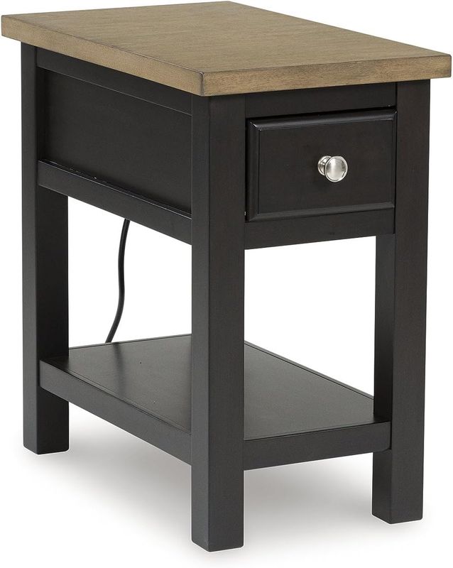 Signature Design by Ashley Drazmine Casual 1 Drawer Chair Side End Table with