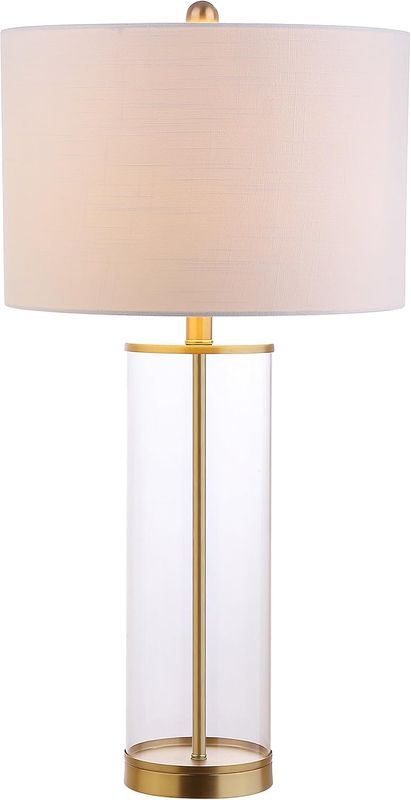 JONATHAN Y JYL2005A Collins 29 inch Glass LED Table Lamp Modern Contemporary Glam