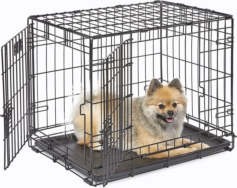 MidWest Homes 24 inch Two-Door iCrate Folding Dog Crate