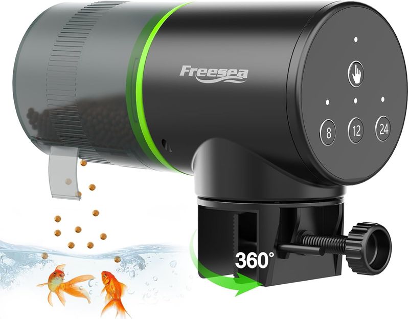 FREESEA Automatic Fish Feeder for Aquarium: Auto Fish Food Dispenser