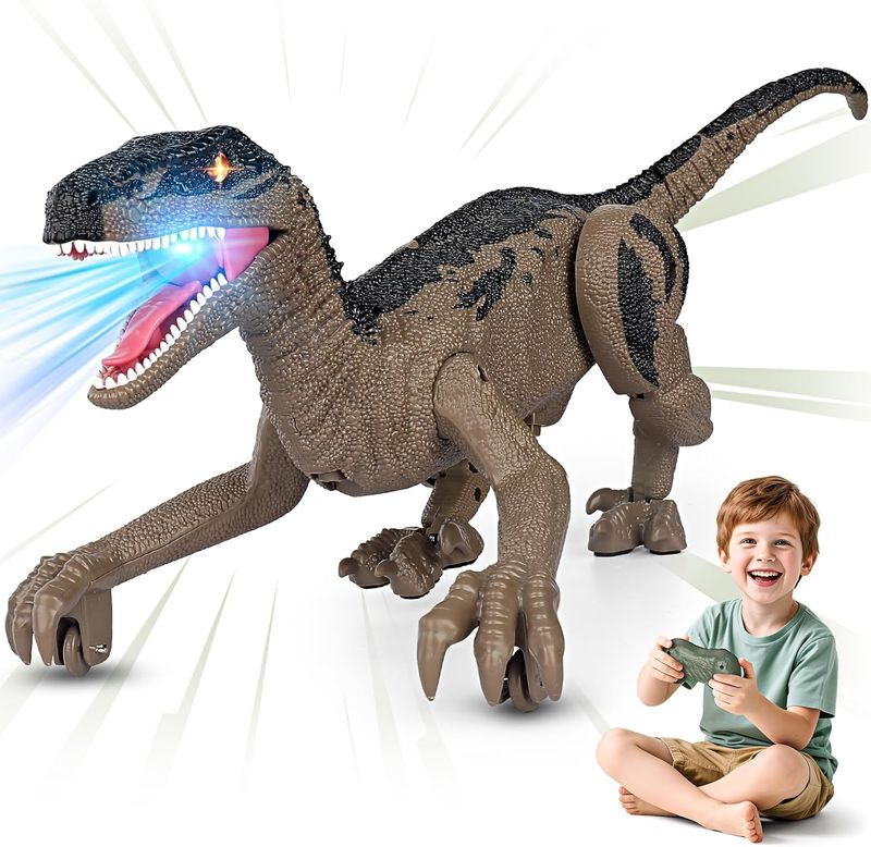 Dinosaur Toys for Kids 3-5, 5-7, 8-12, 2.4GHz Remote Control Dinosaur