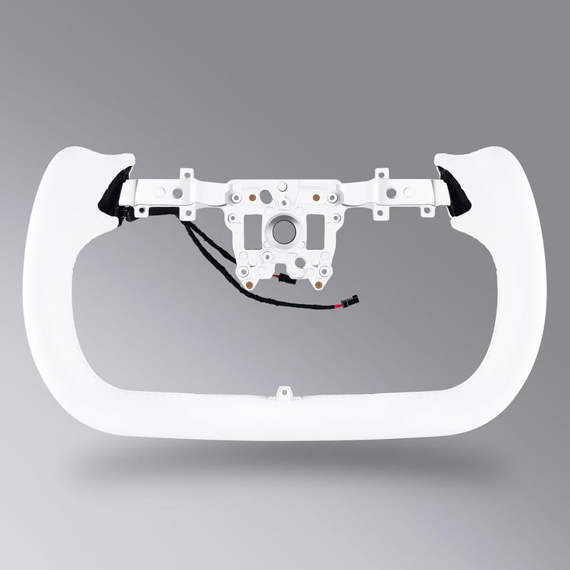 MOTAFAR TSLWT05 - Nappa Leather Yoke Steering Wheel, White