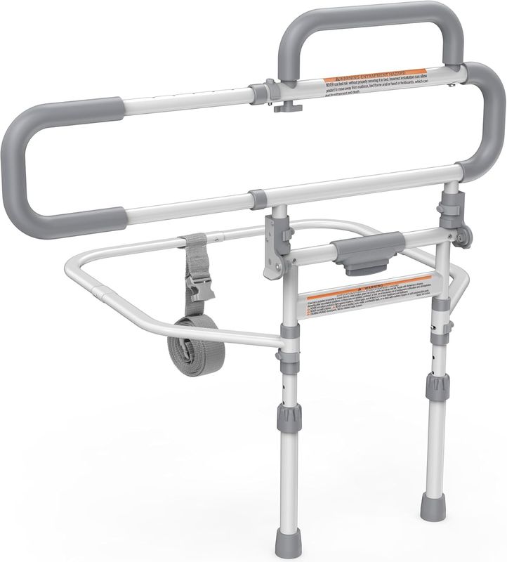 Lemagalu Heavy Duty Bed Rails for Elderly Adults Safety-Foldable Bed Rail