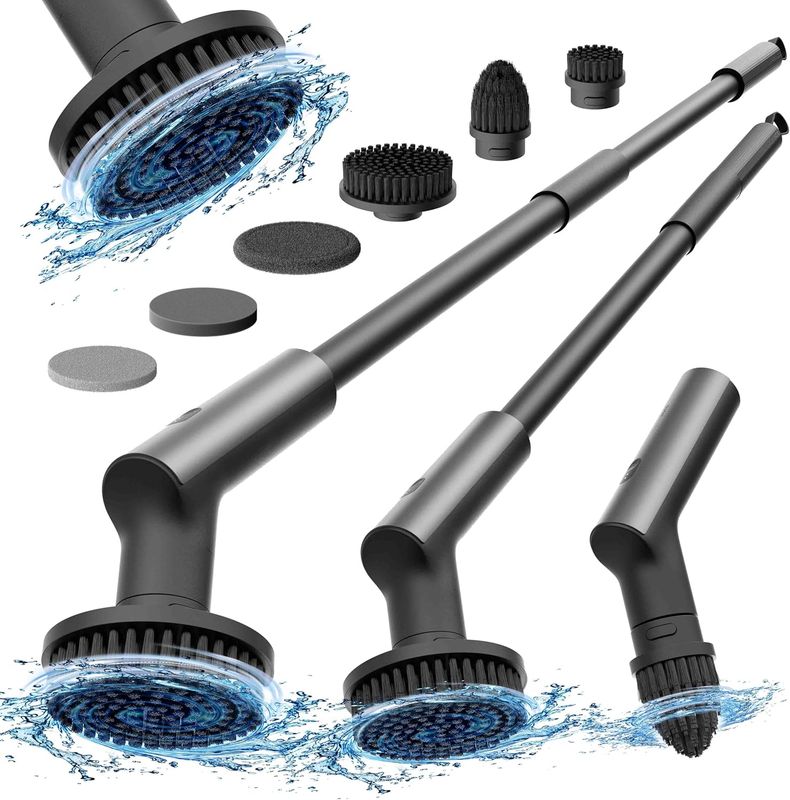 HOTO Cordless Electric Spin Scrubber, IPX7 Full Body Waterproof Bathroom