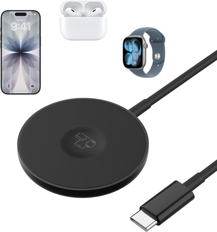 OneSnap Magnetic Wireless Charger, Compatible with MagSafe