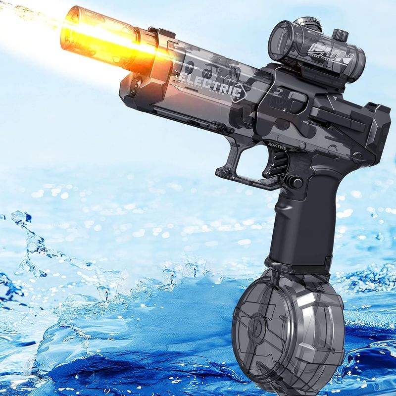 Electric Water Gun with Light Ups, Red Camo