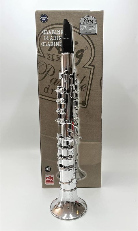 My First Toy Clarinet for Kids in Silver Finish with Standard Keys is a Great