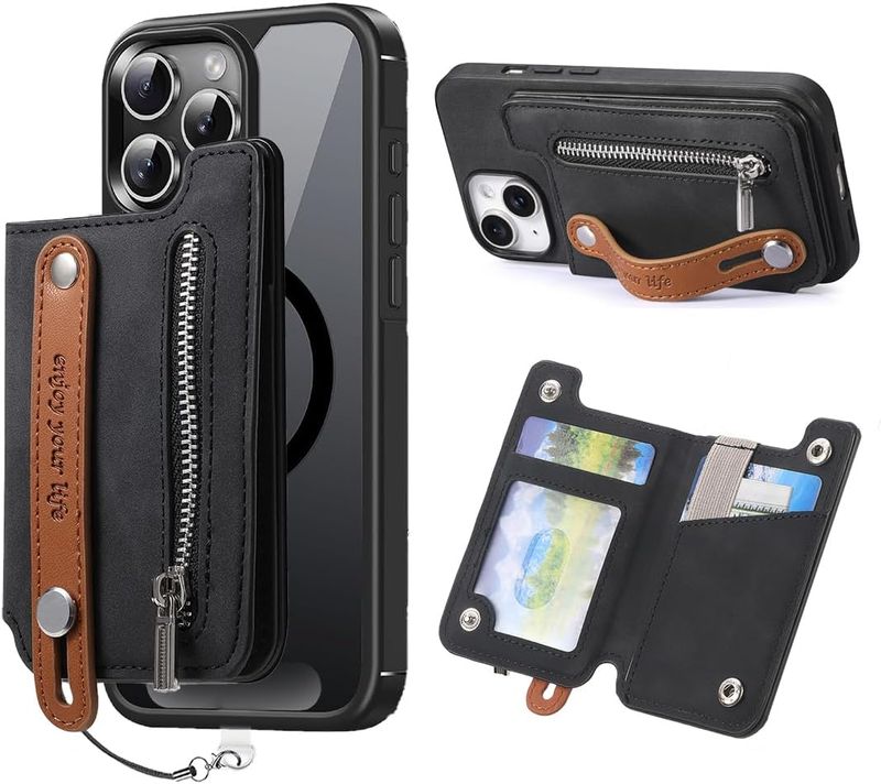 TrsmVise Magnetic Phone Wallet for MagSafe Phones and Cases,Strong Magnetic Card