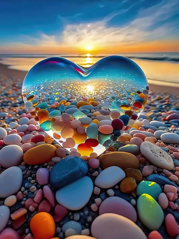 Jigsaw Puzzles for Adults 1000 Pieces, Love Pebbles Beach Puzzle