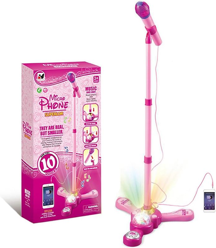 TourKing Kids Karaoke Machine with Stand,Karaoke Machine Kid,Kids Microphone