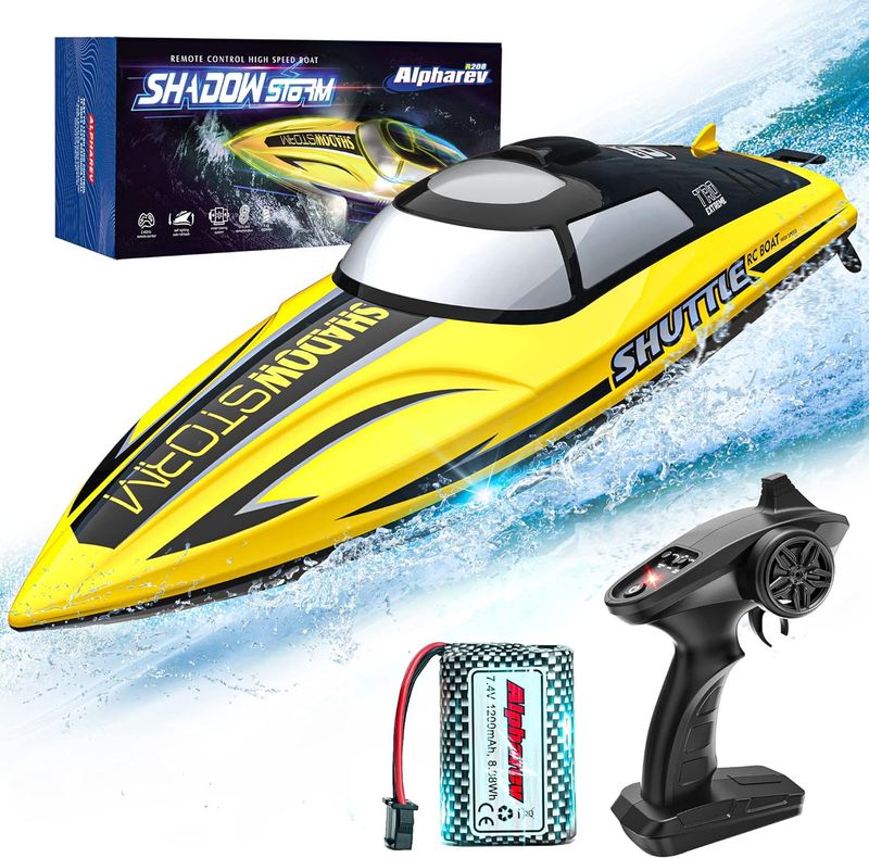 ALPHAREV RC Boat - R208 20+ MPH Fast Remote Control Boat for Pool & Lake