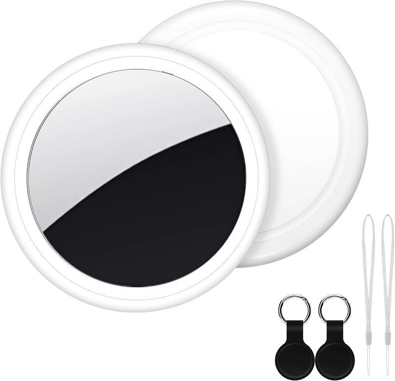 Air Tracker Tag 2 Pack [Apple MFi Certified] with Find My(iOS Only), Key Finder