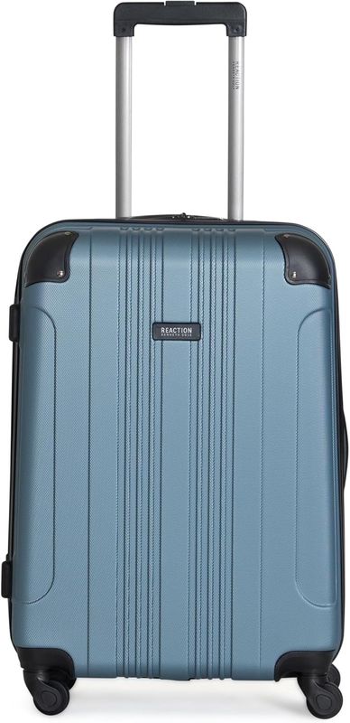 Kenneth Cole REACTION Out of Bounds Hardshell 4-Wheel Luggage, Granite Blue, 24 inch