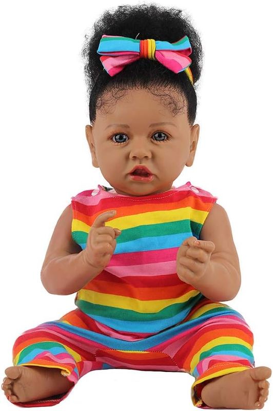 HOOMAI Lifelike Reborn Baby Dolls with Soft Body African AmericaN