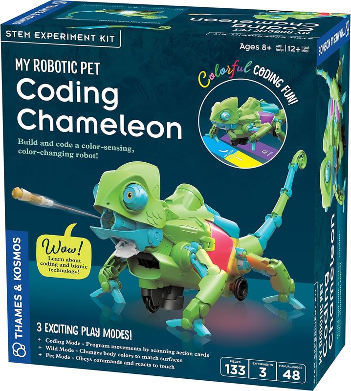 Thames & Kosmos My Robotic Pet: Coding Chameleon STEM Building & Experiment Kit