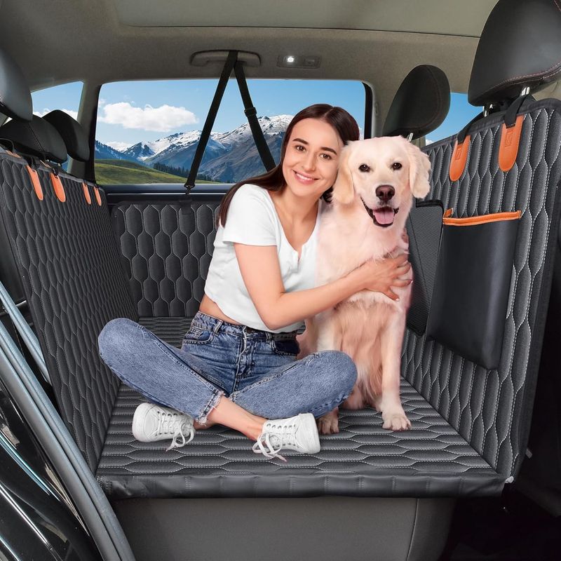 Chumajor XL Back Seat Extender for Dogs - Supports 400 Lbs.