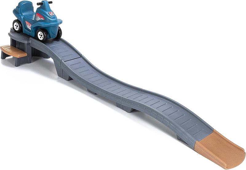 Step2 Up&Down Roller Coaster- Kids, Max Weight 50 lbs, 2-5 Year Old, Gray & Blue