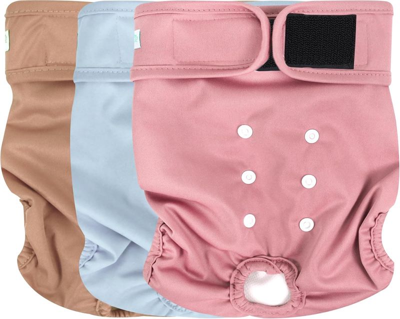 wegreeco Washable Dog Diapers Female Highly Absorbent Reusable Diapers