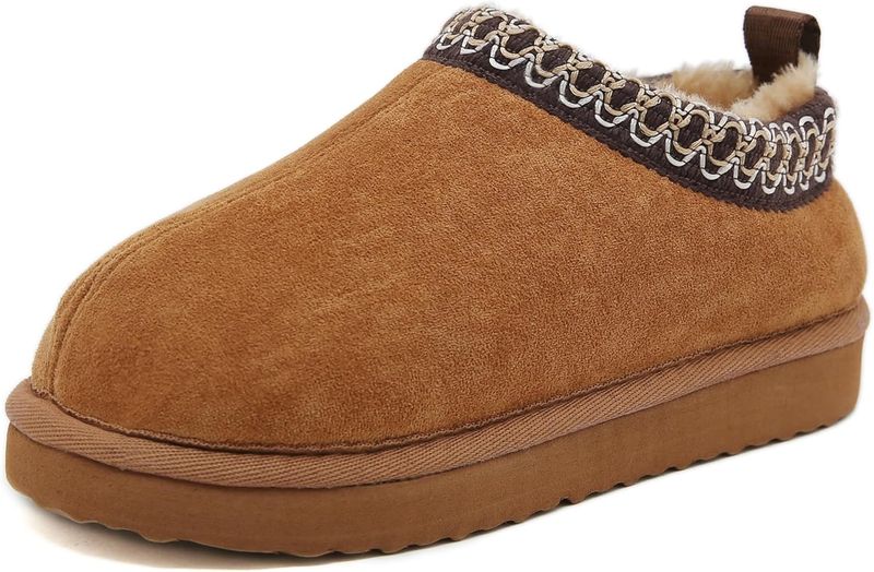 SMajong Kids Slippers Plush Warm Girls Fuzzy House Slippers Boys Platform