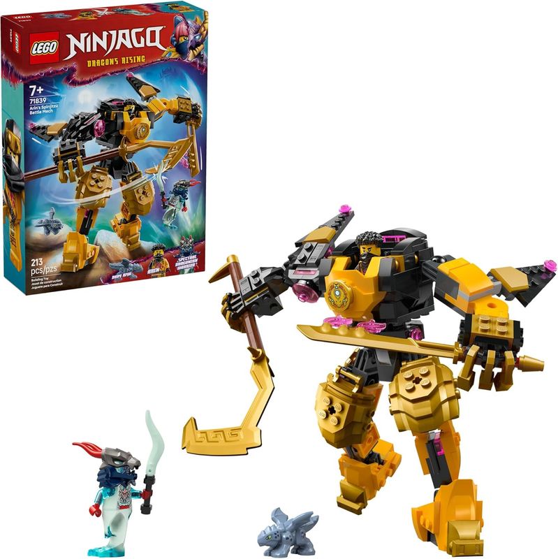 LEGO NINJAGO Arin’s Spinjitzu Battle Mech Building Toy - Ninja Building Set