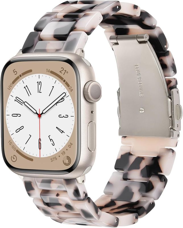 V.R.HOPE Resin Watch Band Compatible with Apple Watch Band for Women 38mm 40mm