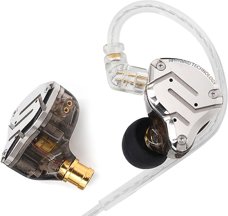 KZ ZS10 Pro in Ear Monitor, 4BA+1DD Hybrid Driver IEM Earphones, HiFi Gaming