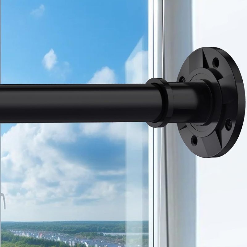 VIOREMOS Tension Curtain Rod 31 to112 In Extra Long Curtain Rod Adjustable Pole