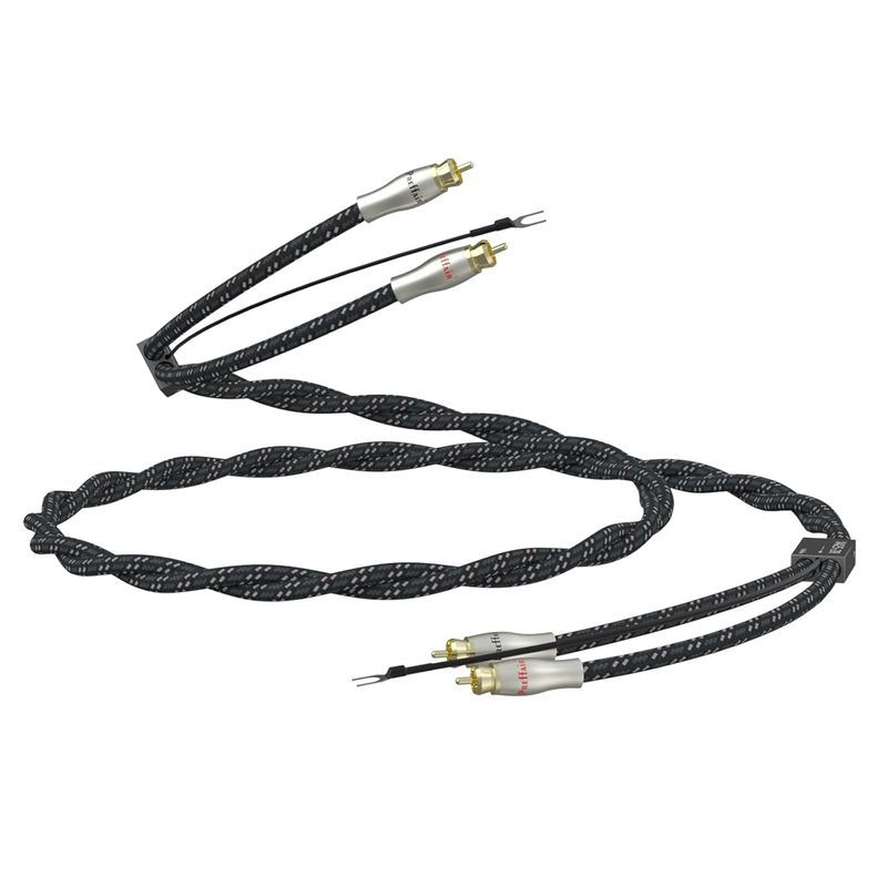 Preffair Turntable Cable with Ground Wire Phono RCA Cable Gold Plated Dual RCA