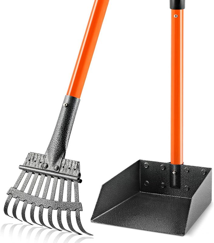 ROIUBPO Pooper Scooper, Long Handle Dog Pooper Scooper for Medium Small Dogs