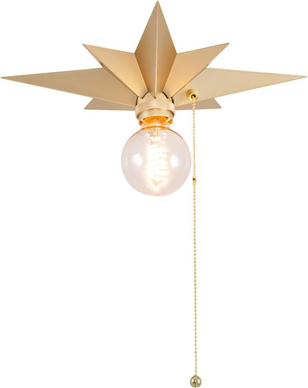 VILUXY Flush Mount Ceiling Light, Gold Star Light Fixtures Mini Ceiling Lamps
