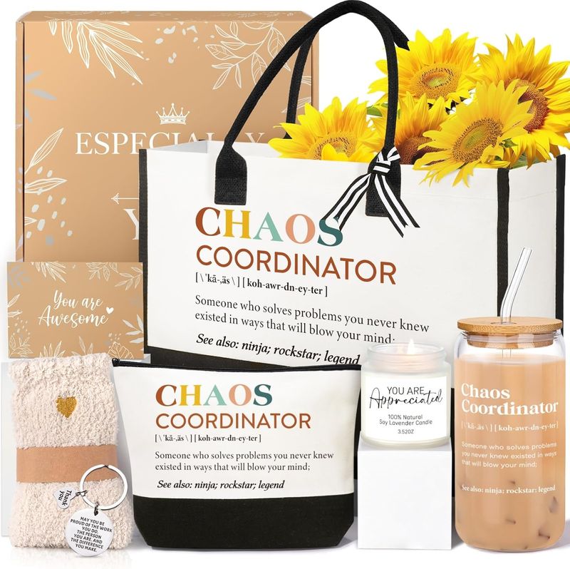 iAOVUEBY Thank You Gifts,  inchChaos Coordinator inch, Appreciation Gifts
