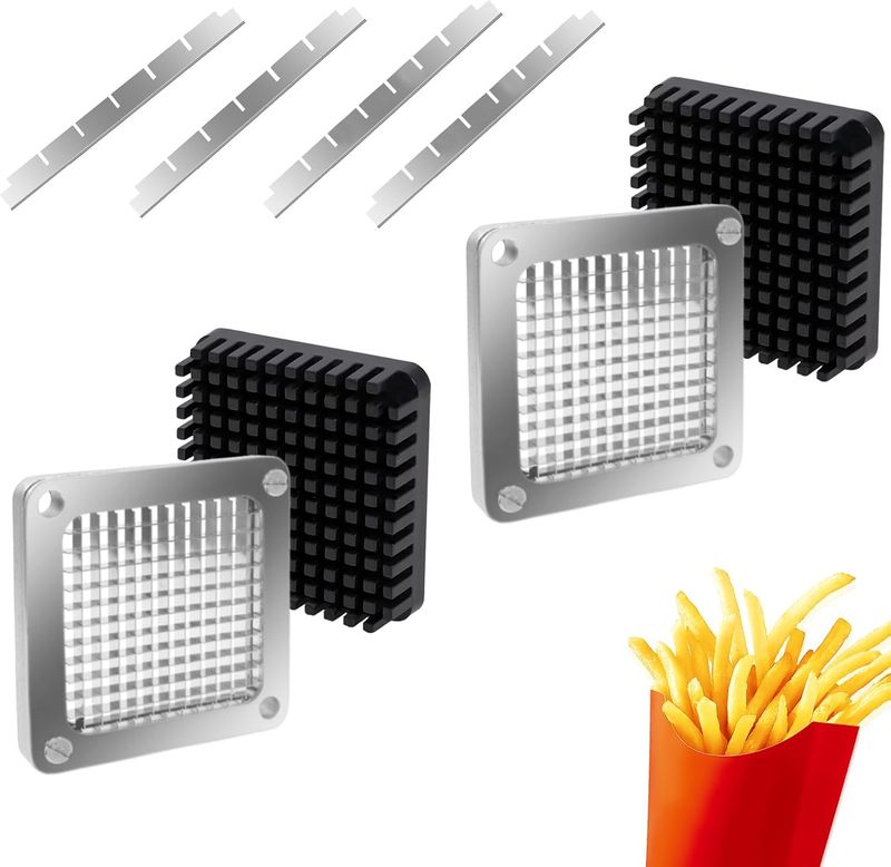 KELEYU 2Pcs 1/4''Replacement Chopper Blade, Commercial Vegetable Chopper Dicer