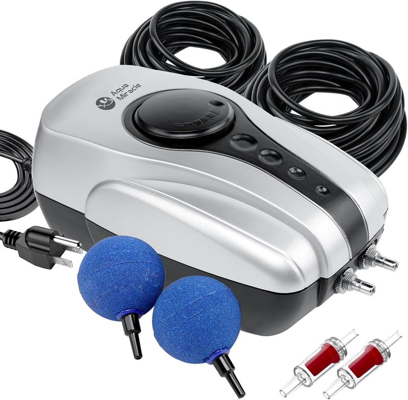 AquaMiracle All-in-One Koi Pond Aerator for Outdoor Pond up to 1000 Gallons