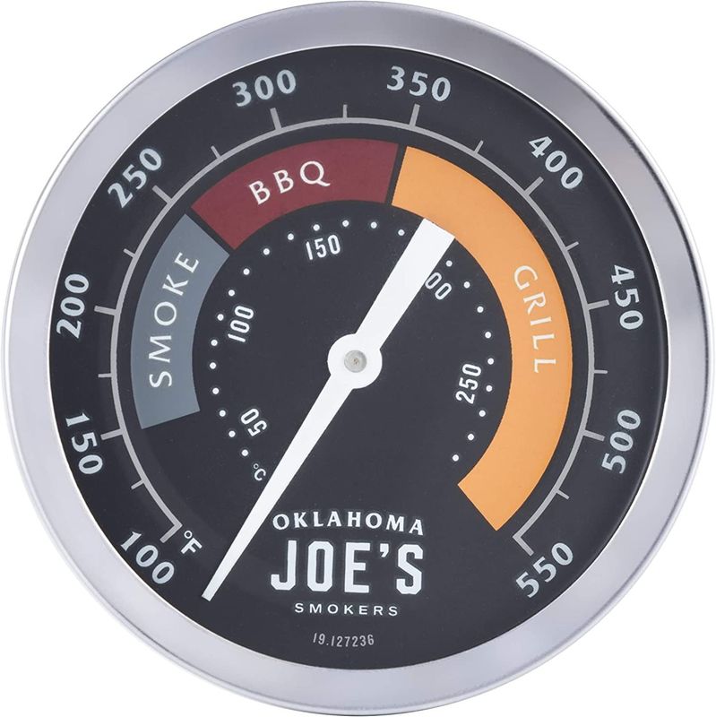 Oklahoma Joe's 3-Inch Smoker Temperature Gauge , Silver - 3695528R06