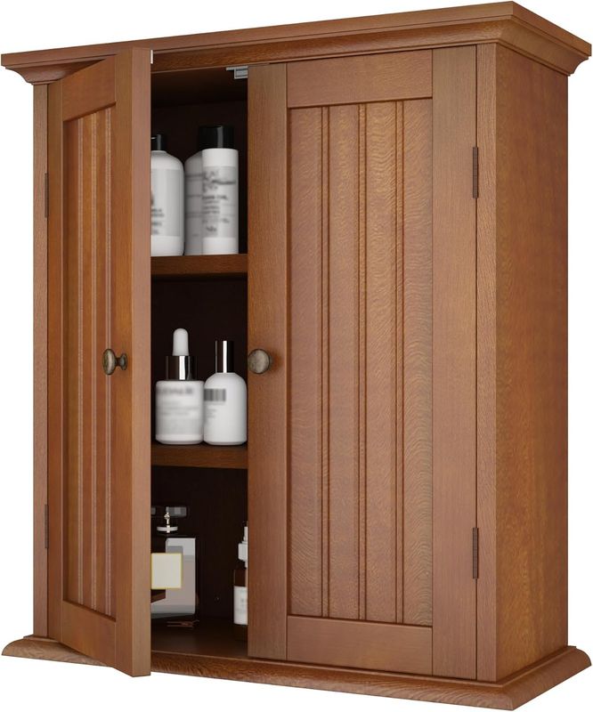 ChooChoo Bathroom Wall Cabinet, Over The Toilet Space Saver Storage Cabinet