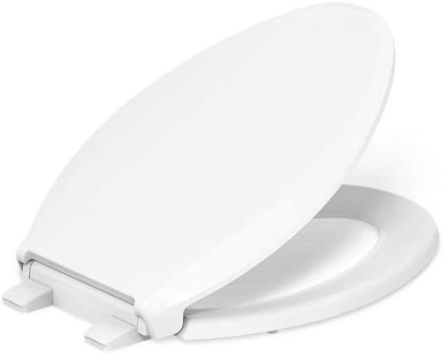 KOHLER 4636-RL-0 Cachet ReadyLatch Elongated Toilet Seat Slow Close, Soft Close